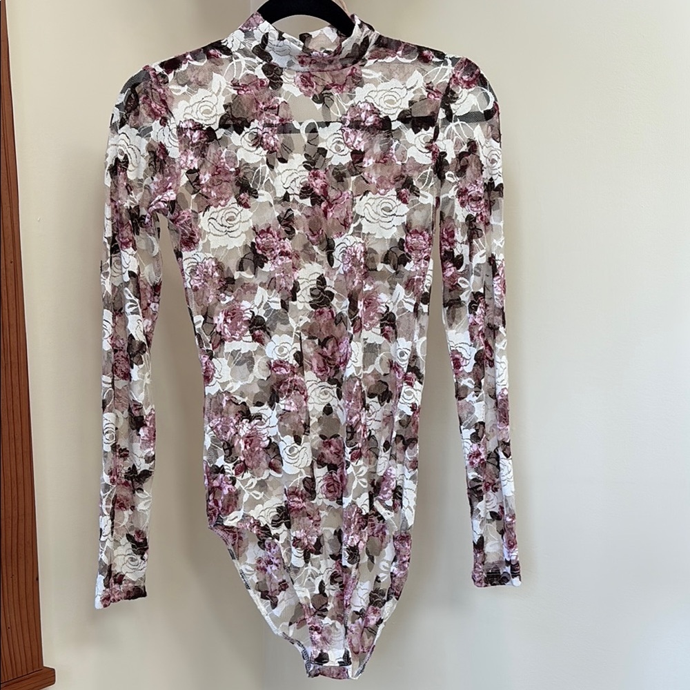 Vintage Floral Long Sleeve Bodysuit